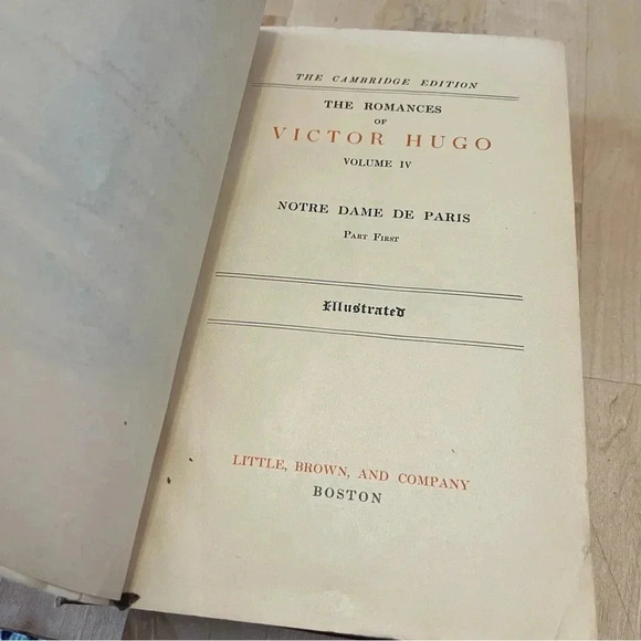 NOTRE-DAME DE PARIS VOLUME 4 Victor Hugo 1888 poor condition see photos - Picture 4 of 6